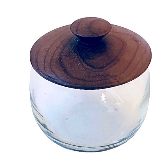 Myrtlewood Oregon Clear Glass Jar with Wood Lid + Sticker - Picture 4 of 10